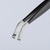 Knipex 921602ESD - Stainless Steel Positioning Tweezers-35°Angled-Esd