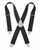 Kuny's Leather SP15BL - Heavy-Duty Elastic Suspenders - Black