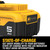 DeWalt 20V MAX battery showing state of charge indicator graphic