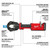 Milwaukee 2876-22 - M18 FORCE LOGIC 11T Dieless Latched Linear Utility Crimper