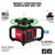 Milwaukee 3702-21 - M18 Green Interior Rotary Laser Level Kit w/ Remote/Receiver & Wall Mount Bracket