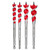 Milwaukee 48-13-0400 - 4 Pc SPEED FEED Wood Bit Set
