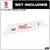 Milwaukee 49-00-5424 - HACKZALL Bi-Metal Blade - Duct 5PK