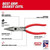 Milwaukee MT505 - 8" Long Nose Dipped Grip Pliers (USA)