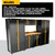 DEWALT DWST27401 - 126 In. Wide, 7 Piece Welded Storage Suite With 2, 2-Door Base Cabinets And Wood Top