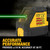 DEWALT DCLE14201GB - Rechargable Green Cross Line Laser