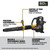 DEWALT DCBL570Y2 - 60V MAX* Brushless Cordless Backpack Blower Kit