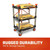 Crescent F3SCBL - SITERUNNER 3-Shelf Folding Jobsite Cart