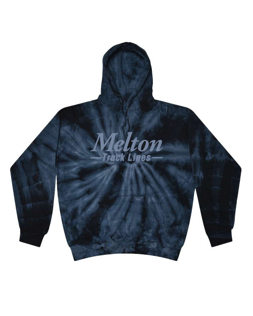 Unisex Tie-Dyed Hooded Sweatshirt - SPIDER NAVY