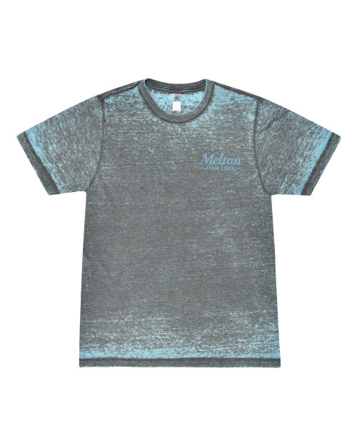 Unisex Acid Wash Burnout T-Shirt - ARCTIC GREY