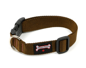 Smoochy Poochy Nylon Collar - Brown Smoochy Poochy Nylon Collar - Brown