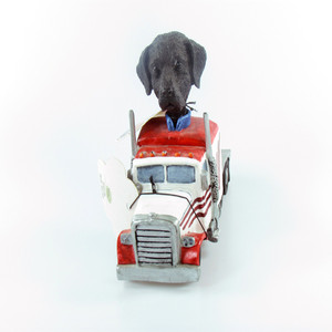 Doogies in Motion Truck Tractor - Lab Retriever Black Doogies in Motion Truck Tractor - Lab Retriever Black
