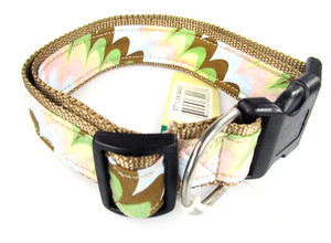 Canine Styles Collar - Venetian Stripes On Brown Canine Styles Collar - Venetian Stripes On Brown