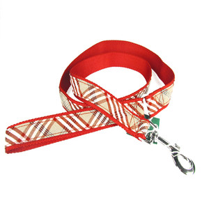 Canine Styles Leash - Plaid Red Canine Styles Leash - Plaid Red