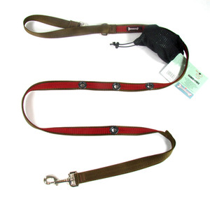 Smoochy Poochy 2Tone Hands-Free Leash - Brown Red Smoochy Poochy 2Tone Hands-Free Leash - Brown Red