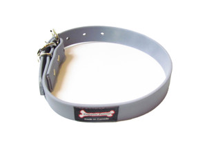 Smoochy Poochy Waterproof  Collar- Slate  (Leather Alternative Material)