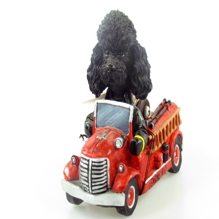 Doogies in Motion Fire Engine - Black Poodle