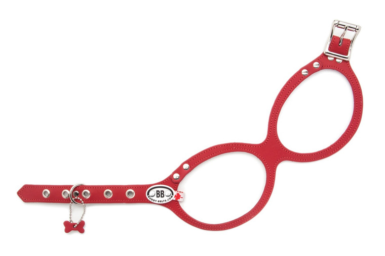 Buddy Belt Harness Classical Smooth Leather Red - Premium Edition