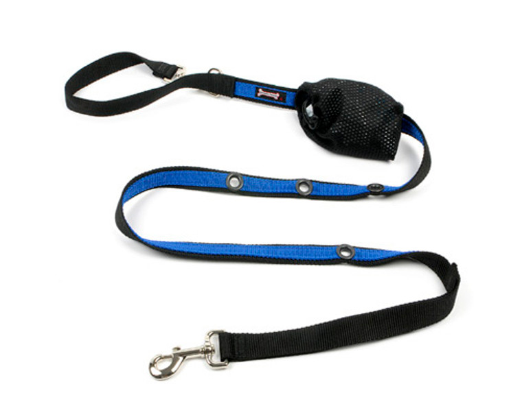 Smoochy Poochy 2Tone Hands-Free Leash - Black Ocean