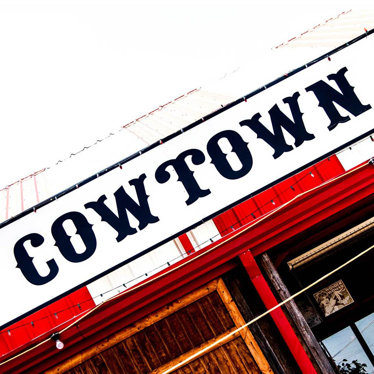 Cowtown Sign at the Stockyards'