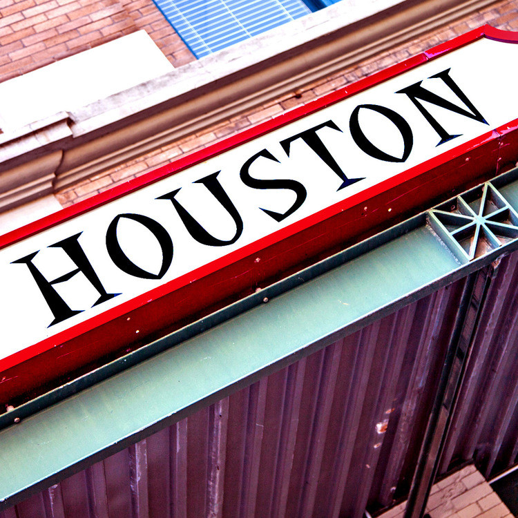 Red Houston Sign