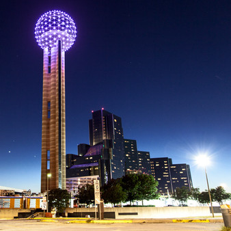 Illustrating the Reunion Tower at night, this landmark observation deck features two restaurants, light shows, and a gift shop. Being a huge attraction to both tourists and locals, this Reunion Tower is a major attraction. Illustrating the Reunion Tower at night, this landmark observation deck features two restaurants, light shows, and a gift shop. Being a huge attraction to both tourists and locals, this Reunion Tower is a major attraction.