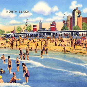 North Beach in Chicago, Illinois