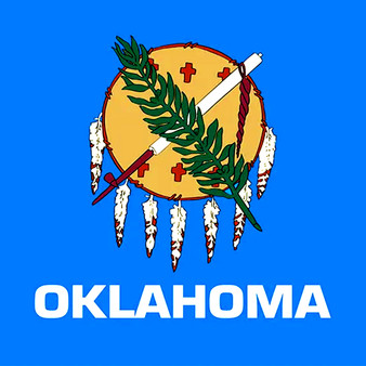 Oklahoma Flags Vintage