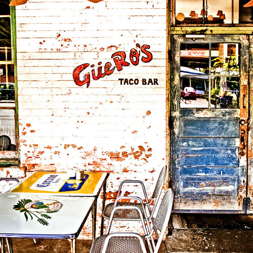 Güeros Taco Bar is a vibrant part of South Austin, where the locals flock for hand-shaken margaritas made in the original way with fresh-squeezed lime juice. ¡Muy peligroso! Just about any Mexican beer you name can be served up icy cold. Güeros Taco Bar is a vibrant part of South Austin, where the locals flock for hand-shaken margaritas made in the original way with fresh-squeezed lime juice. ¡Muy peligroso! Just about any Mexican beer you name can be served up icy cold.