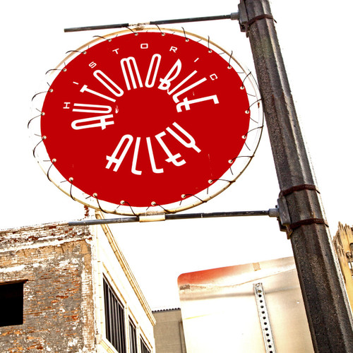 Take a trip to the heart of Downtown Oklahoma City with this historic sign. Automobile Alley represents one of the first major industries that fed Oklahoma's economy. Take a trip to the heart of Downtown Oklahoma City with this historic sign. Automobile Alley represents one of the first major industries that fed Oklahoma's economy.