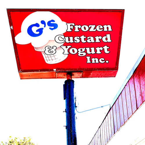 <p>G's Frozen Custard located in Topeka, KS has been locally owned and serving up smiles in 1991!<p><p>Click &lsquo;Choose a Product&rsquo; above to get this image hand printed on a ceramic 4x4 custom coaster, cutting board, magnet, ceramic trivet, ornament, dog tag or canvas.</p>