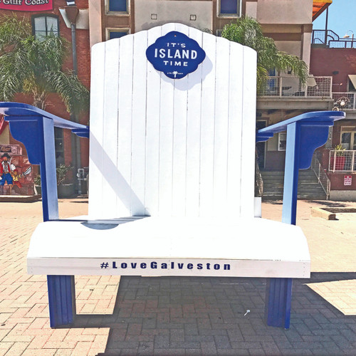 Seen on the border between Houston and Galveston is this grand Island Time structure, welcoming visitors and locals into its charming town. Seen on the border between Houston and Galveston is this grand Island Time structure, welcoming visitors and locals into its charming town.