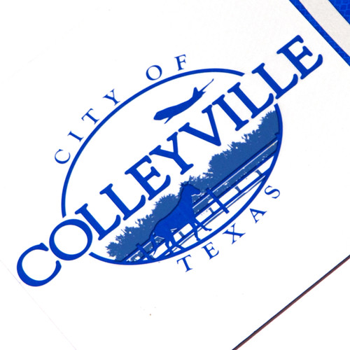 This blue logo represents the City of Colleyville, a unique community in the heart of the Dallas/Fort Worth area. Colleyville provides a rural feel with proximity to modern luxuries. This blue logo represents the City of Colleyville, a unique community in the heart of the Dallas/Fort Worth area. Colleyville provides a rural feel with proximity to modern luxuries.