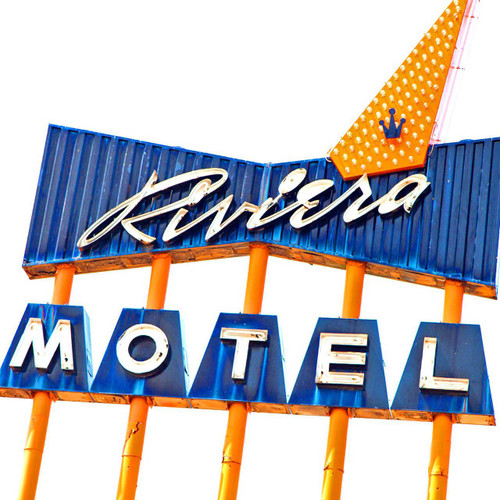 Found on Colfax, which was once the "Disneyland of Motels", Riviera Motel earned its local fame by competing with other varying inns. With a bright blue color scheme and its large, over the top sign, this motel is one you surely can't miss. Found on Colfax, which was once the "Disneyland of Motels", Riviera Motel earned its local fame by competing with other varying inns. With a bright blue color scheme and its large, over the top sign, this motel is one you surely can't miss.