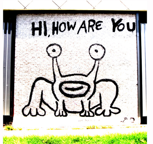 This is probably one of the most well-known murals across the world! This mural features Jeremiah the Innocent, the wide eyed frog, and has been put on baby onesies, T-shirts and even iPhone apps. This is probably one of the most well-known murals across the world! This mural features Jeremiah the Innocent, the wide eyed frog, and has been put on baby onesies, T-shirts and even iPhone apps.