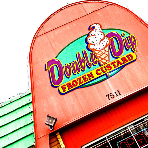 Being Friscos first and finest in frozen custard, this casual dessert destination features a drive-thru dispensing shakes, sundaes and floats. Now closed, Double Dip Frozen Custard was known for its old-fashioned flavor and unique appeal.