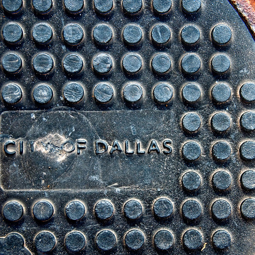 Manhole in Dallas, TX Manhole in Dallas, TX