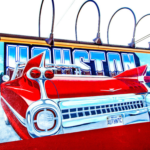 Known for its classic cars and showstopper attitudes, this car mural embodies one of the key elements that makes Houston, Houston. Known for its classic cars and showstopper attitudes, this car mural embodies one of the key elements that makes Houston, Houston.
