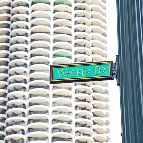 Wacker Drive in Chicago, Illinois Wacker Drive in Chicago, Illinois
