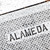 Engraved Alameda Sign