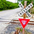 Capturing a glimpse into the aesthetic of the city, this Railroad Crossing sign is any photographer lovers dream. Capturing a glimpse into the aesthetic of the city, this Railroad Crossing sign is any photographer lovers dream.