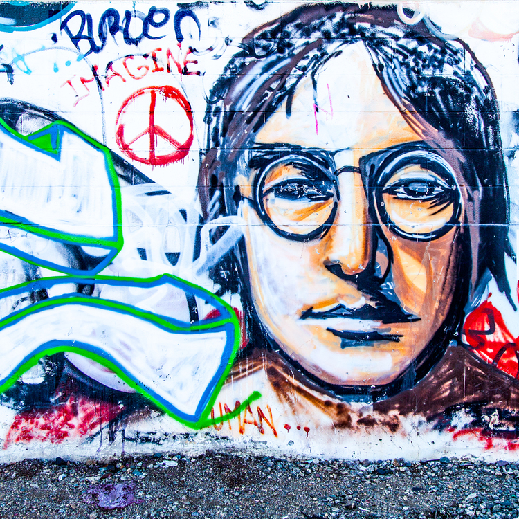 john lennon stencil art