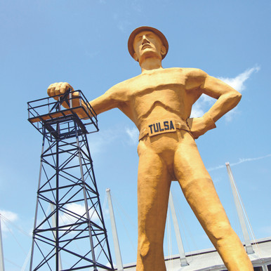 Golden Driller Statue