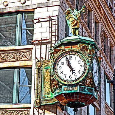 Father Time Clock