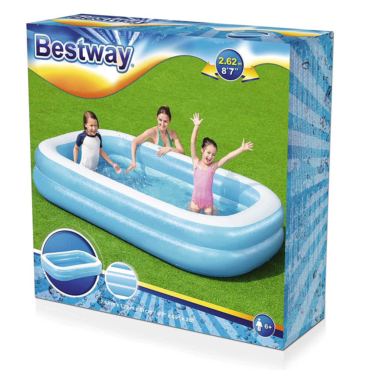 Bestway 54006 Rectangular Pool | Children Swimming Pool