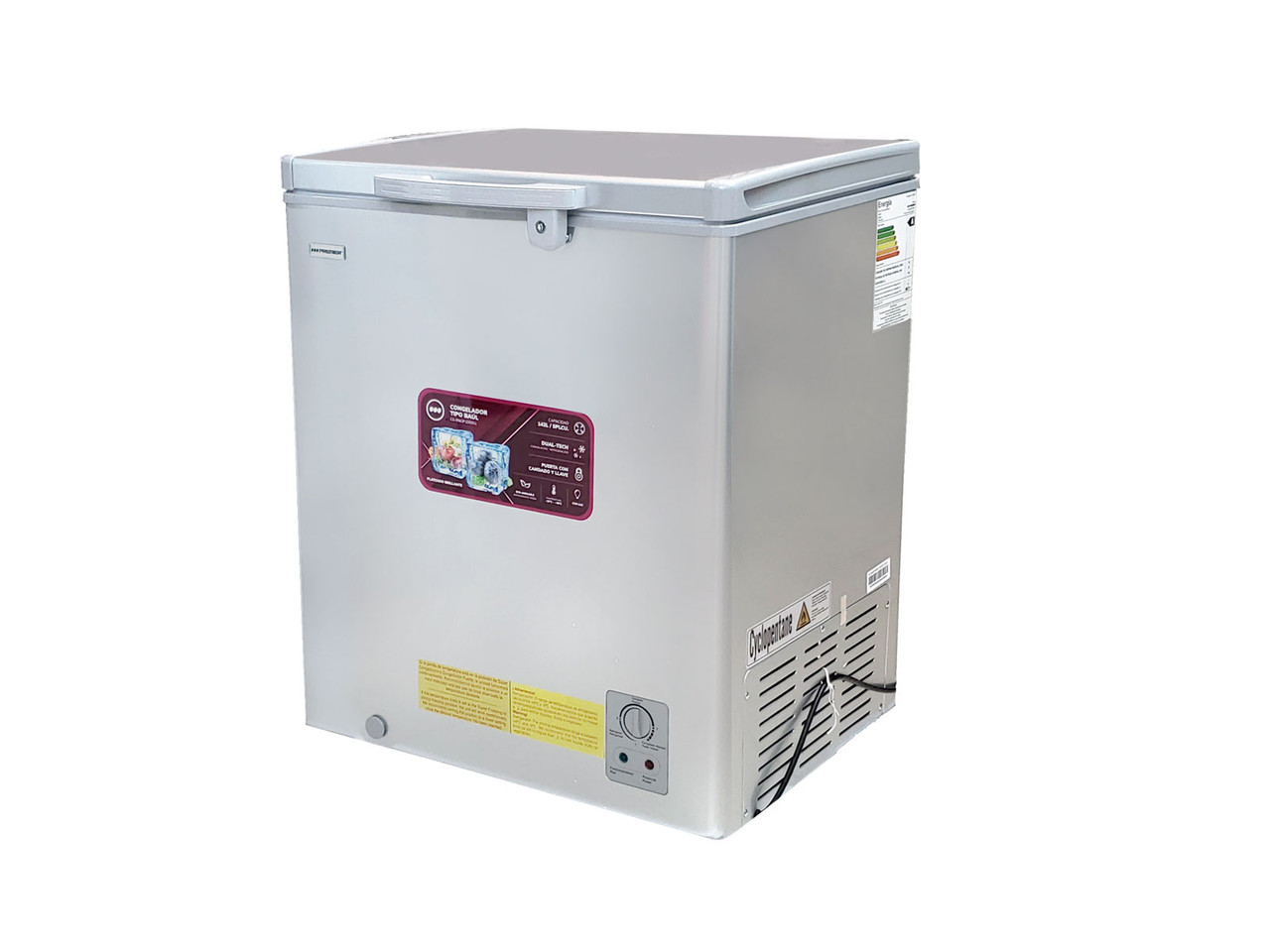 FREEZER CHEST SILVER 142L/5CUFT 184832 - TDC Limited