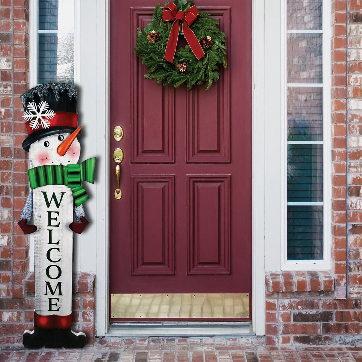 Alpine Have A Merry Little Christmas Porch Greeter Sign - Almandoz