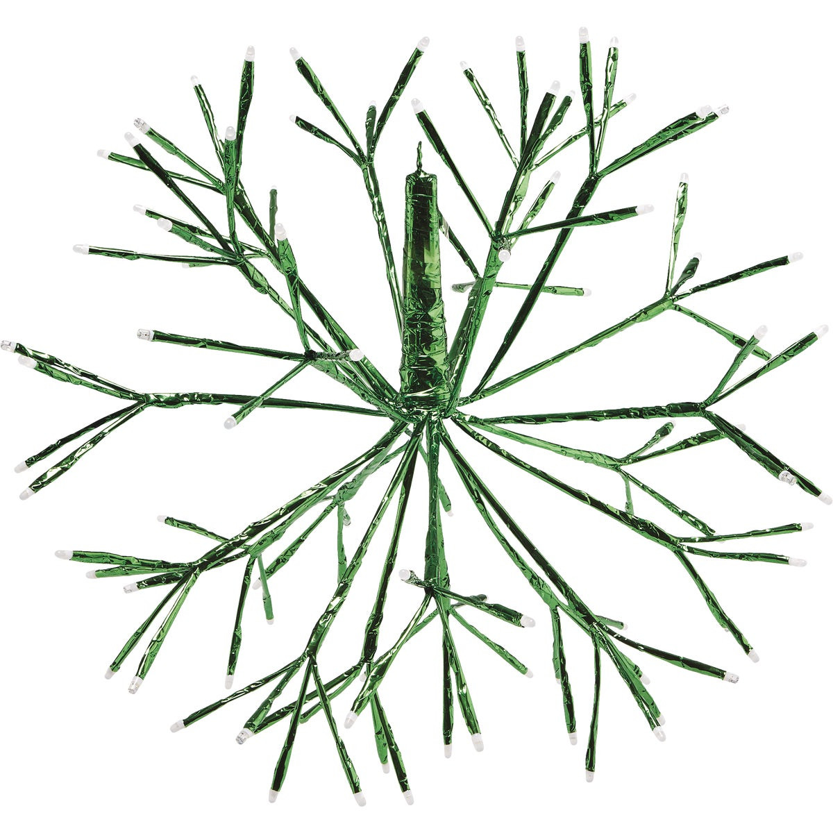 Alpine 16 Inch LED Green Snowflake Ornament Lighted Decoration - TDC ...