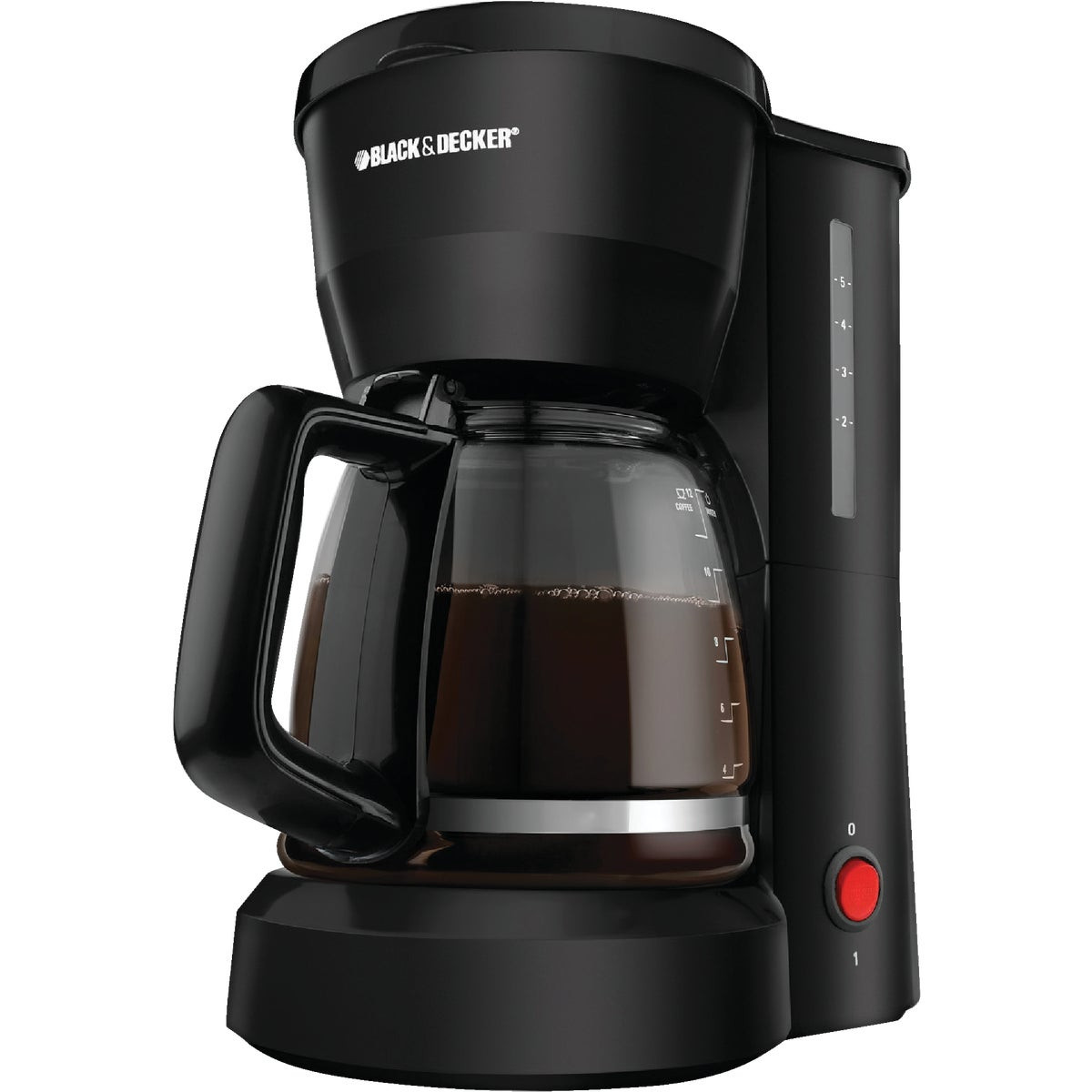 Black & Decker 5-Cup Black Coffee Maker with Compact Design and Easy ...