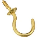 HOOK CUP 1" BRASS 4PK #212807 093759